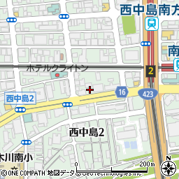 ファミリーマート西中島南方店周辺の地図