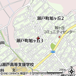 岡山県岡山市東区瀬戸町旭ヶ丘周辺の地図