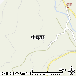 三重県伊賀市中馬野周辺の地図