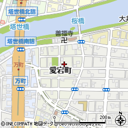 三重県津市愛宕町周辺の地図