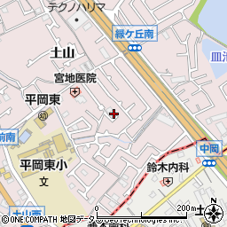 兵庫県加古川市平岡町土山127-3周辺の地図