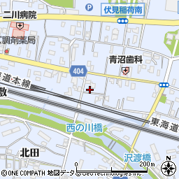 愛知県豊橋市大岩町西郷内13周辺の地図