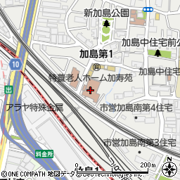 デイサービスセンター加寿苑周辺の地図