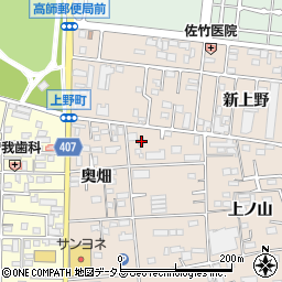 愛知県豊橋市上野町上野15周辺の地図
