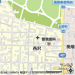 愛知県豊橋市高師町西沢46-2周辺の地図