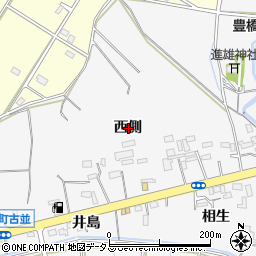愛知県豊橋市藤並町西側周辺の地図