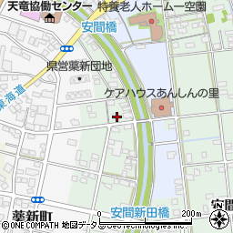 静岡県浜松市中央区安間町768周辺の地図