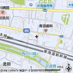 愛知県豊橋市大岩町西郷内59周辺の地図