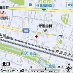 愛知県豊橋市大岩町西郷内18周辺の地図
