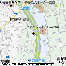 静岡県浜松市中央区安間町771周辺の地図