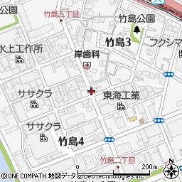 大阪府大阪市西淀川区竹島周辺の地図