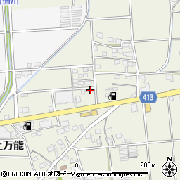 静岡県磐田市上万能165周辺の地図