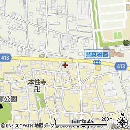 静岡県磐田市国府台388周辺の地図