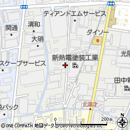 大阪府門真市東田町周辺の地図
