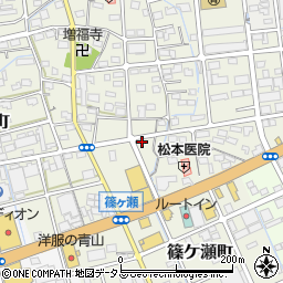 静岡県浜松市中央区篠ケ瀬町1117周辺の地図
