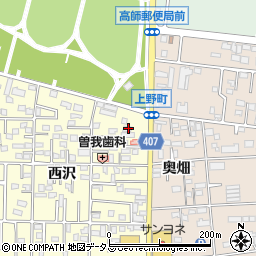 愛知県豊橋市高師町西沢35-2周辺の地図