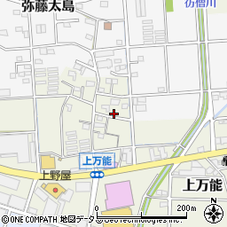 静岡県磐田市上万能415周辺の地図