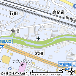 愛知県豊橋市大岩町菅池11周辺の地図