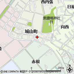 愛知県豊橋市城山町35-17周辺の地図