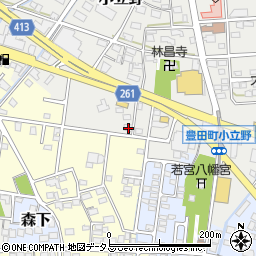 静岡県磐田市小立野314周辺の地図