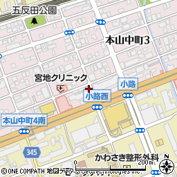 宝地商店周辺の地図