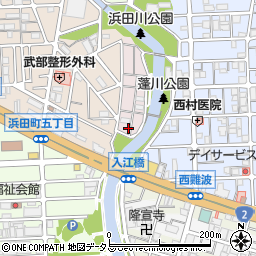 兵庫県尼崎市蓬川荘園周辺の地図