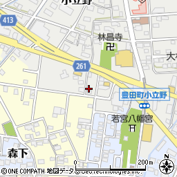 静岡県磐田市小立野292周辺の地図