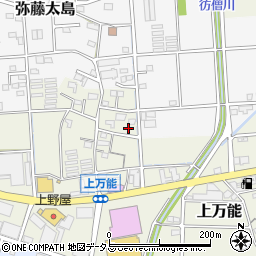 静岡県磐田市上万能413周辺の地図