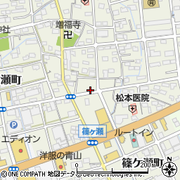 静岡県浜松市中央区篠ケ瀬町722周辺の地図