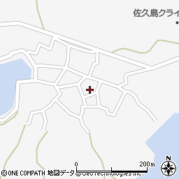 愛知県西尾市一色町佐久島東側周辺の地図