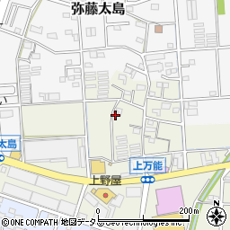 静岡県磐田市上万能450-8周辺の地図