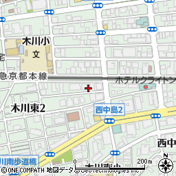 鍵の３６５日救急車神崎川周辺の地図