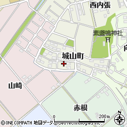 愛知県豊橋市城山町1-39周辺の地図