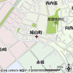 愛知県豊橋市城山町1-41周辺の地図