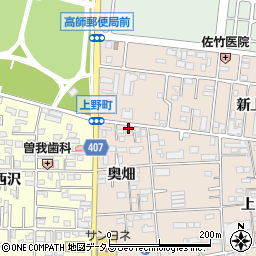 愛知県豊橋市上野町上野6周辺の地図