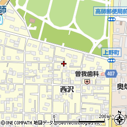 愛知県豊橋市高師町西沢29周辺の地図