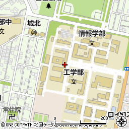 静岡大学（国立大学法人）浜松キャンパス　工学部守衛室周辺の地図