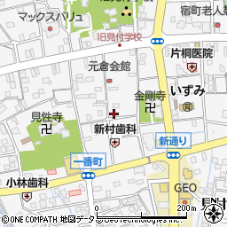 静岡県磐田市元倉町周辺の地図