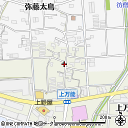 静岡県磐田市上万能451-1周辺の地図