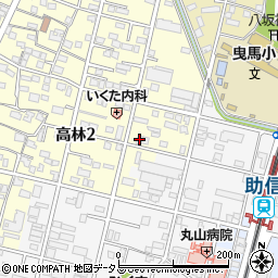 三陽工芸　浜松営業所周辺の地図
