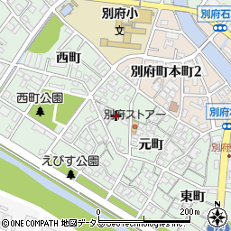 兵庫県加古川市別府町元町69周辺の地図