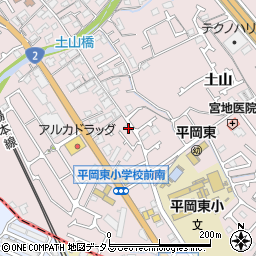 兵庫県加古川市平岡町土山1146-3周辺の地図