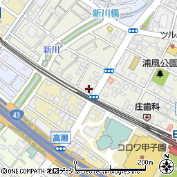 ピザーラ甲子園店周辺の地図