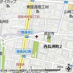 兵庫県尼崎市西長洲町周辺の地図
