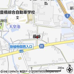 愛知県豊橋市藤並町藤並周辺の地図