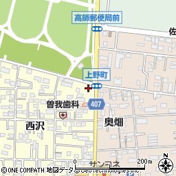 愛知県豊橋市高師町西沢2周辺の地図
