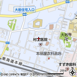 愛知県豊橋市大岩町東郷内周辺の地図