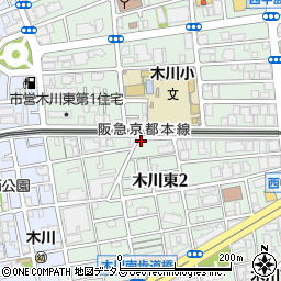 スペース木川東第１駐車場周辺の地図