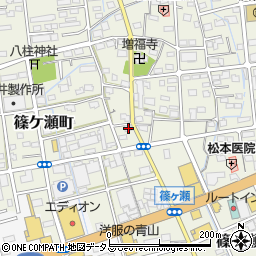 静岡県浜松市中央区篠ケ瀬町856周辺の地図