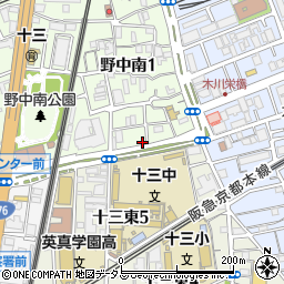 カムピリオ大阪周辺の地図